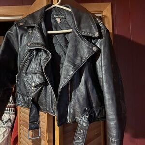 Vintage Black Leather Jacket